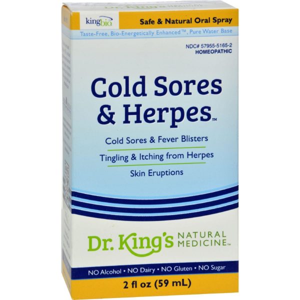 King Bio Homeopathic Cold Sores And Herpes Reliever - 2 Fl Oz Fashion