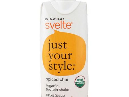 Svelte Protein Shake - Organic - Spiced Chai - 11 Fl Oz - Case Of 8 Online