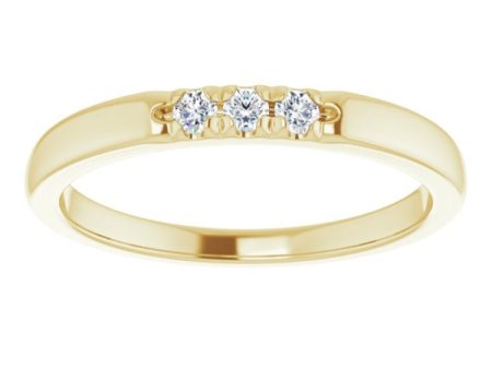 14K Yellow .08 CTW Natural Diamond Anniversary Band Online