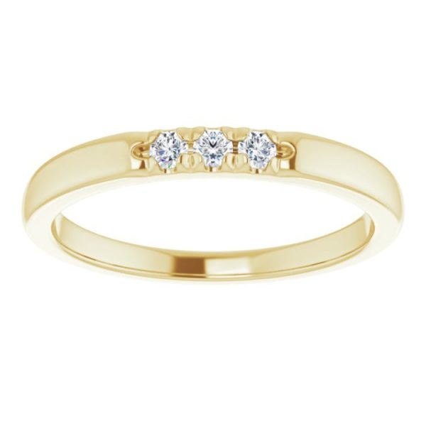 14K Yellow .08 CTW Natural Diamond Anniversary Band Online