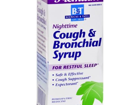 Boericke And Tafel Cough And Bronchial Syrup Nighttime - 4 Fl Oz Online Hot Sale