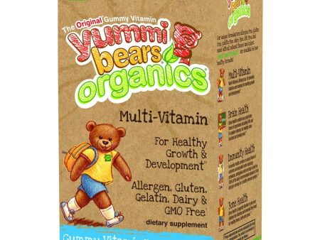 Yummy Bears Organics Multi Vitaminand Mineral - Gummy - Children - 90 Count For Sale