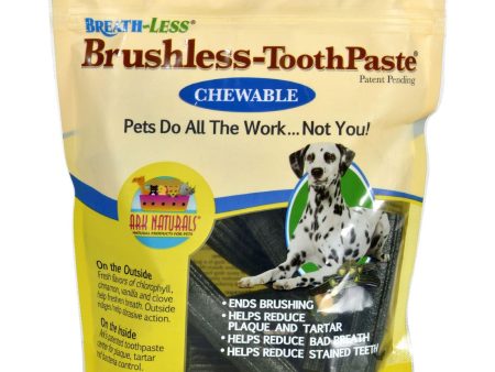 Ark Naturals Breath-less Brushless-toothpaste - Chewable - Large Dogs - 18 Oz Supply