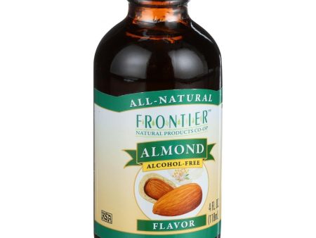 Frontier Herb Almond Flavor - 4 Oz For Sale