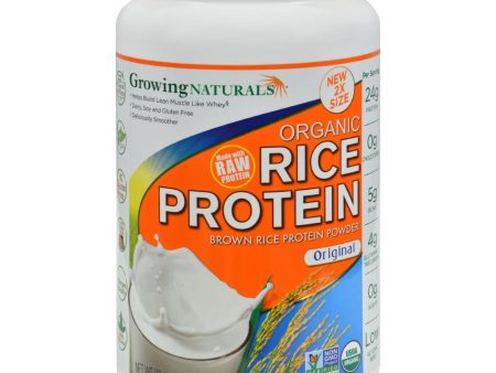 Growing Naturals Rice Protein Powder - Original Flavor - 32.4 Oz Online Sale