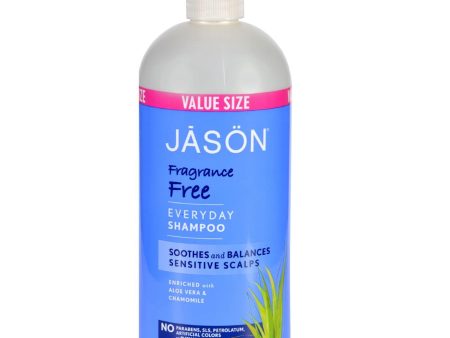 Jason Natural Products Shampoo For Sensitive Scalp - Fragrance Free - 32 Oz Online now