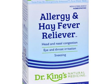 King Bio Homeopathic Allergies And Hay Fever - 2 Fl Oz For Sale