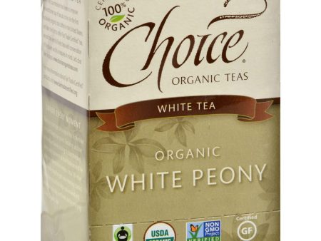 Choice Organic Teas White Tea - 16 Tea Bags - Case Of 6 Hot on Sale