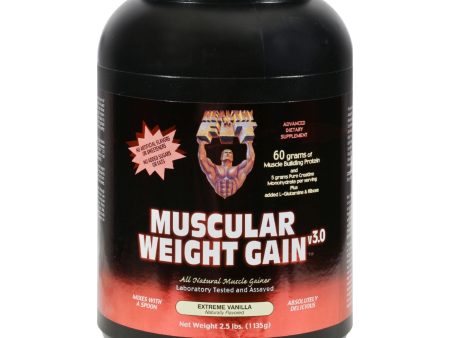 Healthy  n Fit Muscular Weight Gain 2 - Vanilla - 2.5 Lb. For Sale