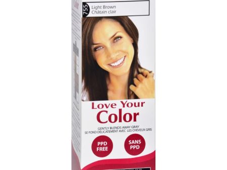 Love Your Color Hair Color - Cosamo - Non Permanent - Light Brown - 1 Count on Sale