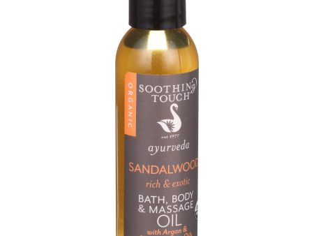 Soothing Touch Bath Body And Massage Oil - Ayurveda - Sandalwood - Rich And Exotic - 4 Oz Online Sale