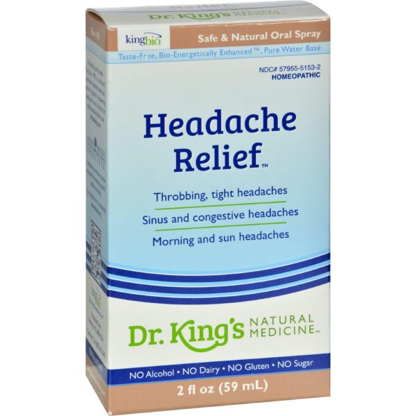 King Bio Homeopathic Headache Relief - 2 Fl Oz Supply