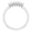 Platinum 1 3 CTW Natural Diamond Anniversary Band Cheap