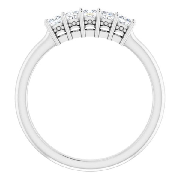 Platinum 1 3 CTW Natural Diamond Anniversary Band Cheap