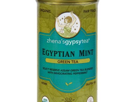 Zhena s Gypsy Tea Organic Egyptian Mint - Case Of 6 - 22 Bags For Cheap