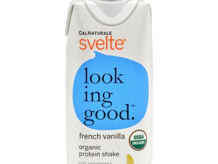 Svelte Protein Shake - Organic French Vanilla - 11 Oz - Case Of 8 Online