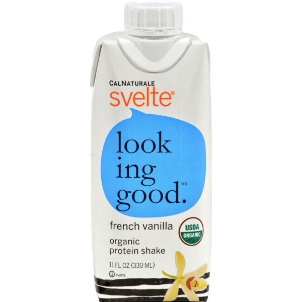 Svelte Protein Shake - Organic French Vanilla - 11 Oz - Case Of 8 Online