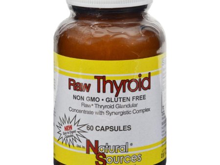 Natural Sources Raw Thyroid - 60 Tablets on Sale