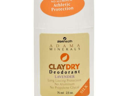 Zion Health Claydry Silk Deodorant - Lavender - 2.5 Oz Cheap