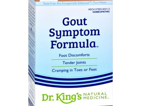 King Bio Homeopathic Gout Symptom Reliever - 2 Fl Oz For Sale