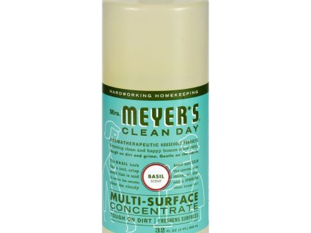 Mrs. Meyer s Multi Surface Concentrate - Basil - 32 Fl Oz Sale