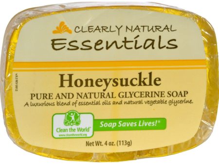 Clearly Natural Glycerine Bar Soap Honeysuckle - 4 Oz For Discount