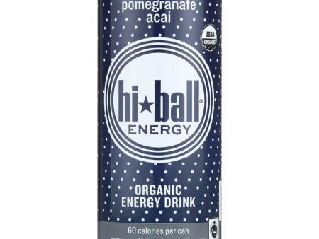 Hi Ball Energy Drink - Organic - Pomegranate Acai - 8.4 Oz - Case Of 24 Cheap