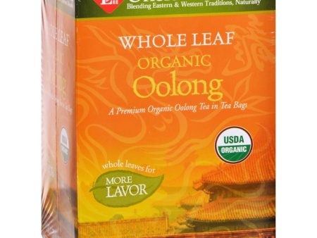 Uncle Lee s Tea 100% Organic Oolong Tea Whole Leaf - Case Of 12 - 18 Bag Supply