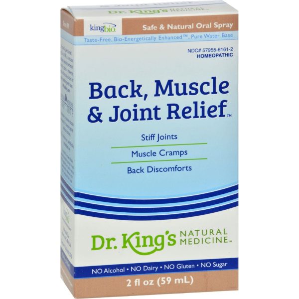 King Bio Homeopathic Back Neck Muscle And Joint Relief - 2 Fl Oz Cheap