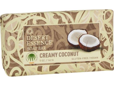 Desert Essence Bar Soap - Creamy Coconut - 5 Oz Fashion