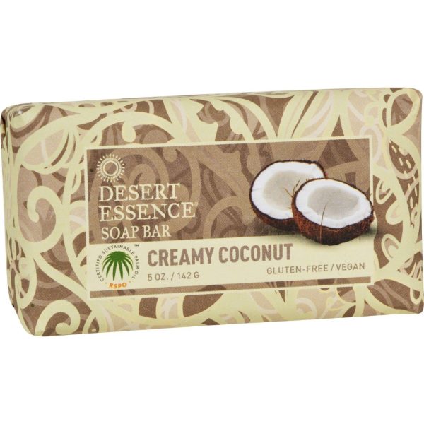 Desert Essence Bar Soap - Creamy Coconut - 5 Oz Fashion