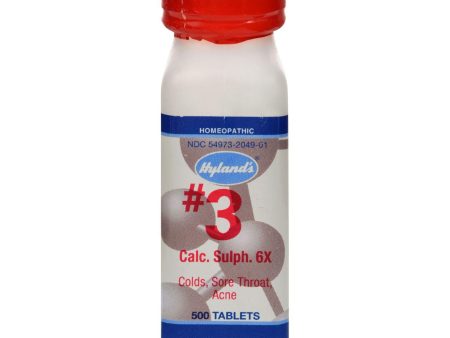 Hyland s No.3 Calcium Sulphate 6x - 500 Tablets Supply