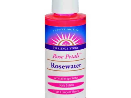 Heritage Products Rose Petals Rosewater - 4 Fl Oz Online Sale