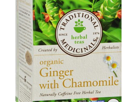 Traditional Medicinals Organic Golden Ginger Herbal Tea - 16 Tea Bags Online Sale