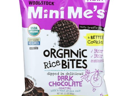 Woodstock Rice Bites - Organic - Mini Mes - Dark Chocolate - Sea Salt - 2.1 Oz - Case Of 8 Hot on Sale