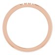 14K Rose .04 CTW Natural Diamond Anniversary Band For Cheap