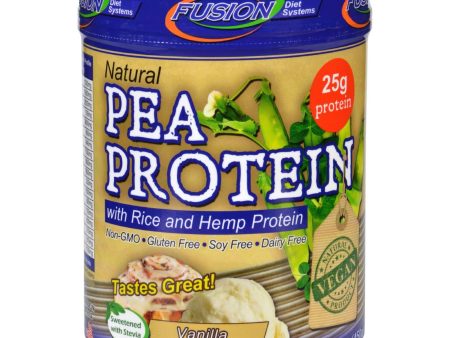 Fusion Diet Systems Pea Protein - Natural - Vanilla Cinnamon Swirl - 16 Oz For Discount