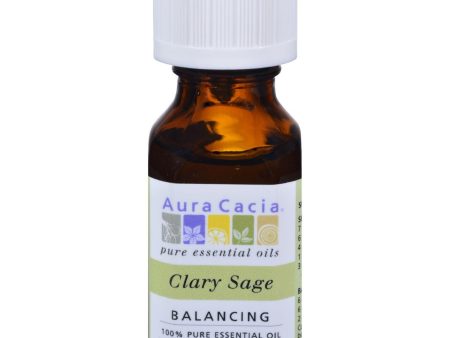 Aura Cacia Essential Oil Clary Sage - 0.5 Fl Oz Supply