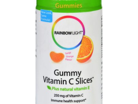 Rainbow Light Gummy Vitamin C Slices Tangy Tangerine - 250 Mg - 90 Gummies Slices Fashion