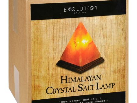 Evolution Salt Crystal Salt Lamp - Pyramid - 7 Inches - 1 Count on Sale