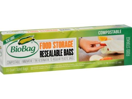 Biobag Resealable Food Storage Bags - 20 Count on Sale