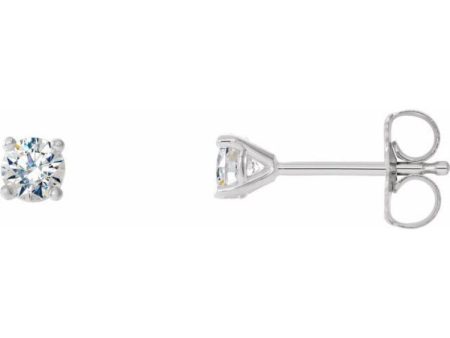 Platinum 1 2 CTW Natural Diamond Cocktail-Style Earrings For Sale