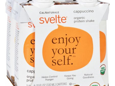 Svelte Protein Shake - Organic - Cappucino - 11 Fl Oz - Case Of 24 on Sale