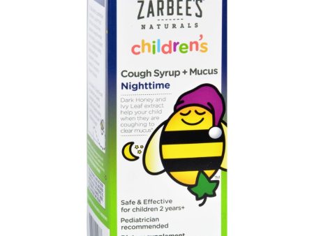 Zarbee s Cough Syrup And Mucus Reducer - Childrens - Nighttime - 4 Oz Hot on Sale