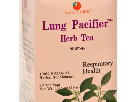 Health King Lung Pacifier Herb Tea - 20 Tea Bags on Sale