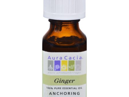 Aura Cacia Essential Oil Ginger - 0.5 Fl Oz For Sale