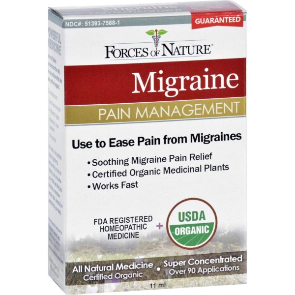 Forces Of Nature Organic Migrane Pain Management - 11 Ml Hot on Sale