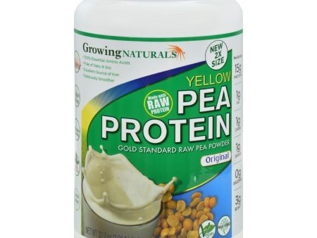 Growing Naturals Pea Protein Powder - Original Flavor - 32.2 Oz Hot on Sale