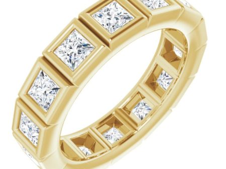 14K Yellow 2 CTW Natural Diamond Eternity Band Size 6 For Discount