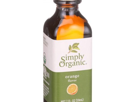 Simply Organic Orange Flavor - Organic - 2 Oz Supply